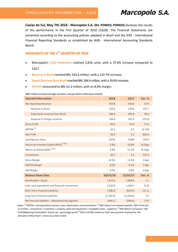 Thumbnail Marcopolo Quarterly Report 2018-q1