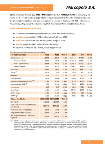 Thumbnail Marcopolo Quarterly Report 2019-q4