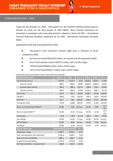 Thumbnail Marcopolo Quarterly Report 2023-q3