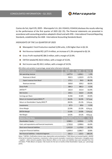 Thumbnail Marcopolo Quarterly Report 2025-q1
