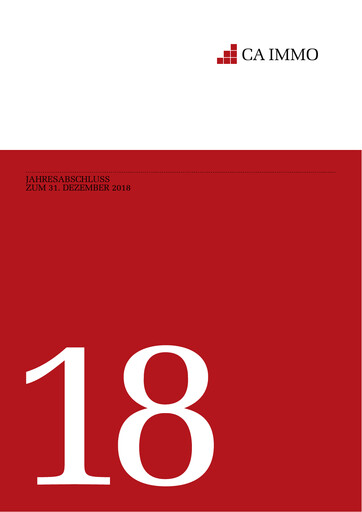 Thumbnail CA Immo
 Financial Statement 2018