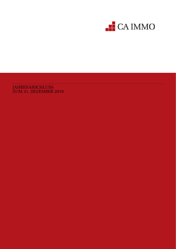 Thumbnail CA Immo
 Financial Statement 2019
