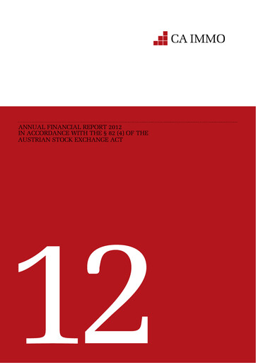 Thumbnail CA Immo
 Financial Statement 2012