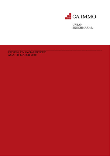 Thumbnail CA Immo
 Quarterly Report 2020-q1