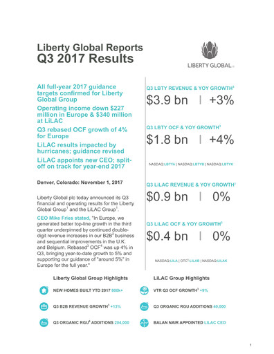 Thumbnail Liberty Global Quarterly Report 2017-q3