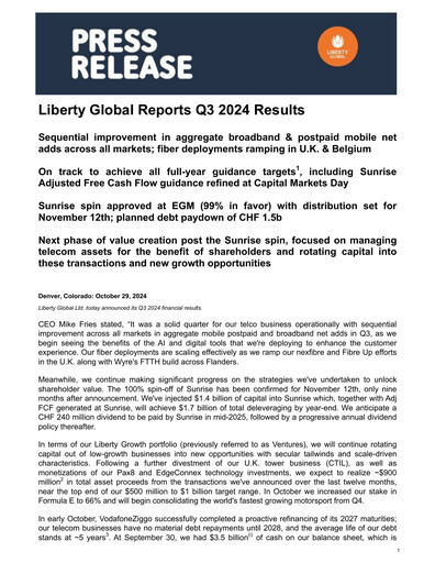 Thumbnail Liberty Global Quarterly Report 2024-q3