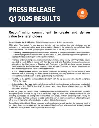 Thumbnail Liberty Global Quarterly Report 2025-q1