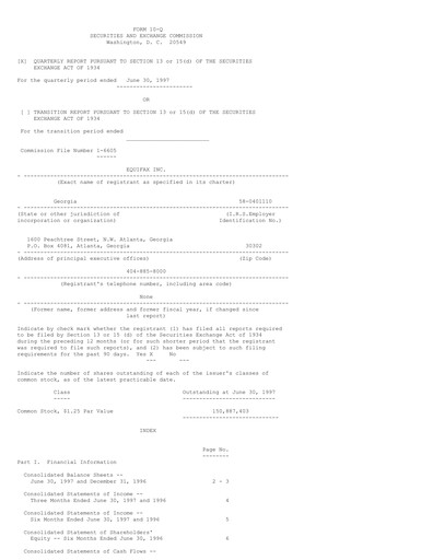 Thumbnail Equifax Quarterly Report 1997-q2