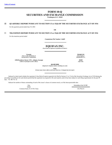 Thumbnail Equifax Quarterly Report 2002-q2
