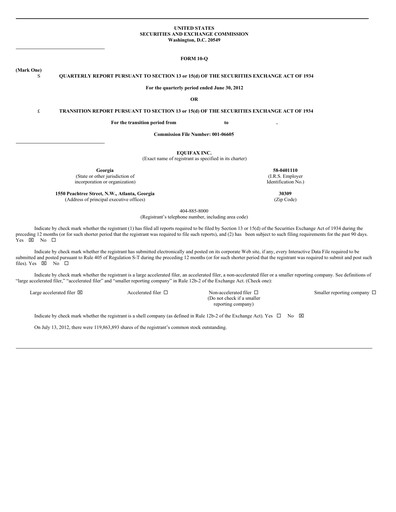 Thumbnail Equifax Quarterly Report 2012-q2