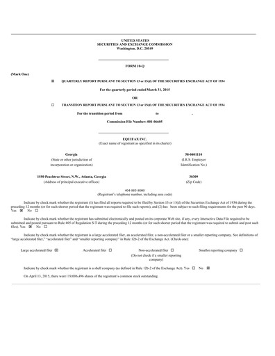 Thumbnail Equifax Quarterly Report 2015-q1