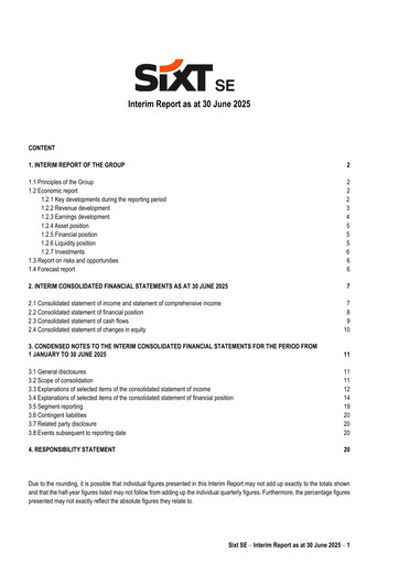 Thumbnail Sixt Half-year Report 2025-h1