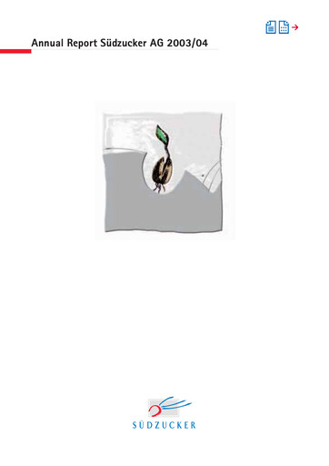 Thumbnail Südzucker Annual Report 2003-2004