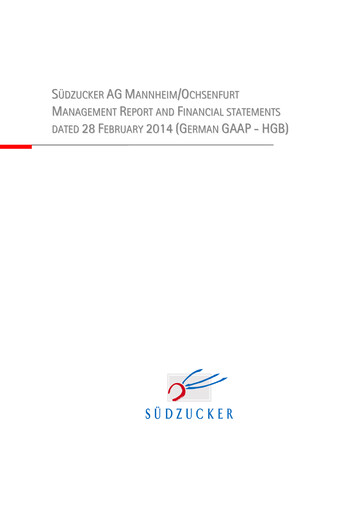 Thumbnail Südzucker Financial Statement 2013-2014