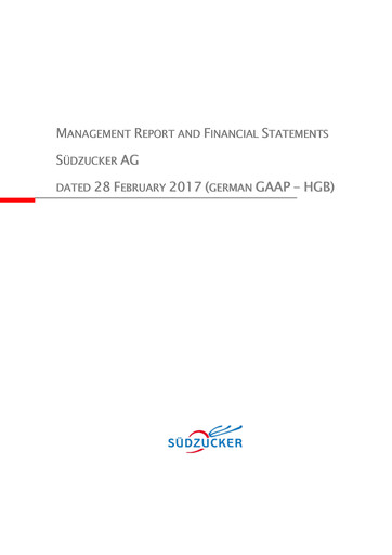 Thumbnail Südzucker Financial Statement 2016-2017