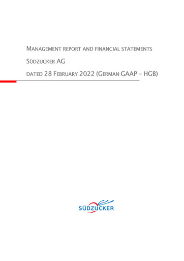 Thumbnail Südzucker Financial Statement 2021-2022