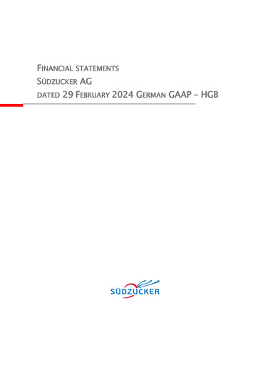 Thumbnail Südzucker Financial Statement 2023-2024