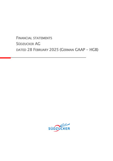 Thumbnail Südzucker Financial Statement 2024-2025