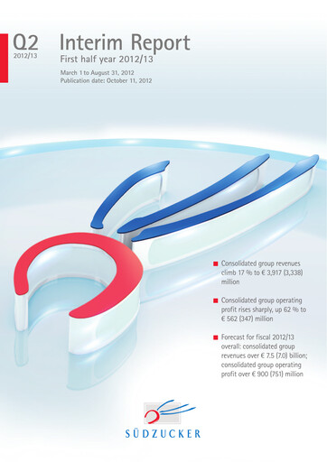 Thumbnail Südzucker Half-year Report 2012-h1