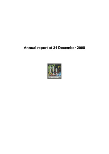 Thumbnail Interpump Group Annual Report 2008