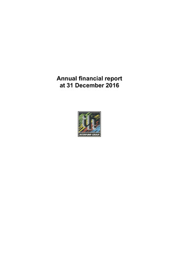 Thumbnail Interpump Group Annual Report 2016