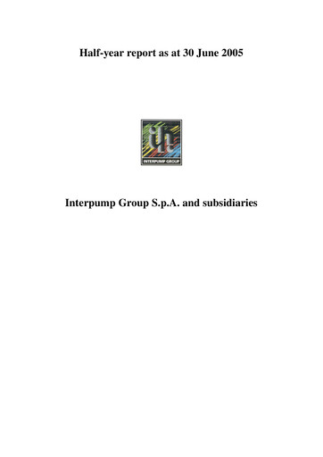 Thumbnail Interpump Group Half-year Report 2005-h1