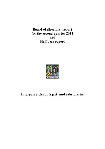 Thumbnail Interpump Group Half-year Report 2011-h1