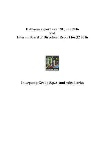 Thumbnail Interpump Group Half-year Report 2016-h1
