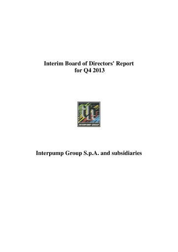 Thumbnail Interpump Group Quarterly Report 2013-q4