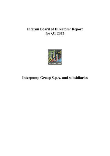 Thumbnail Interpump Group Quarterly Report 2022-q1