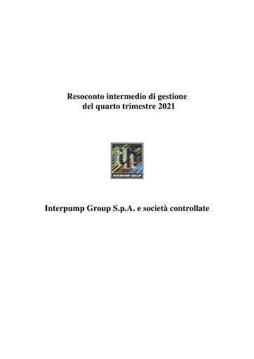 Thumbnail Interpump Group Quarterly Report 2021-q4