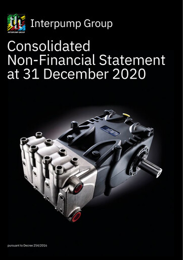 Thumbnail Interpump Group Sustainability Report 2020
