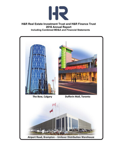 Thumbnail H&R REIT Annual Report 2016