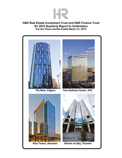 Miniature H&R REIT Rapport trimestriel 2012-q1