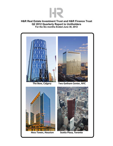 Miniature H&R REIT Rapport trimestriel 2012-q2