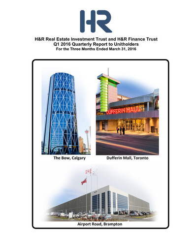 Miniature H&R REIT Rapport trimestriel 2016-q1