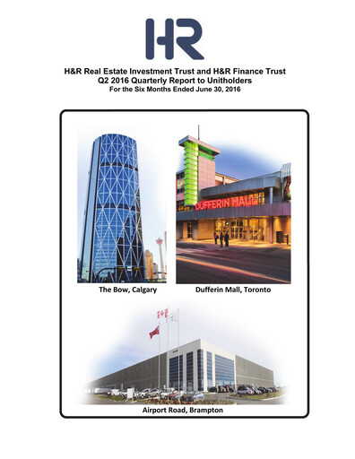 Miniature H&R REIT Rapport trimestriel 2016-q2