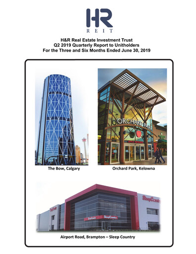 Miniature H&R REIT Rapport trimestriel 2019-q2