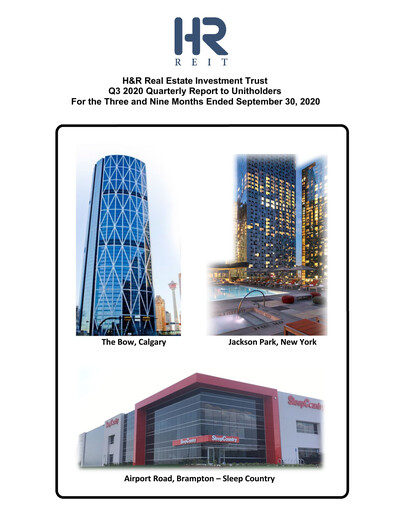 Miniature H&R REIT Rapport trimestriel 2020-q3