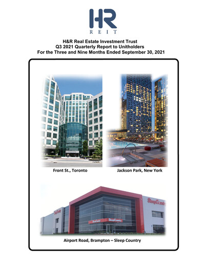 Miniature H&R REIT Rapport trimestriel 2021-q3