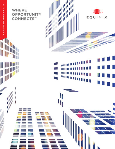 Miniature Equinix Rapport annuel fy2016