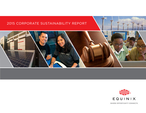 Miniature Equinix Rapport de durabilité fy2015