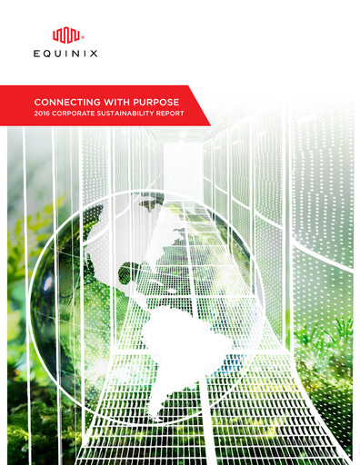 Miniature Equinix Rapport de durabilité fy2016