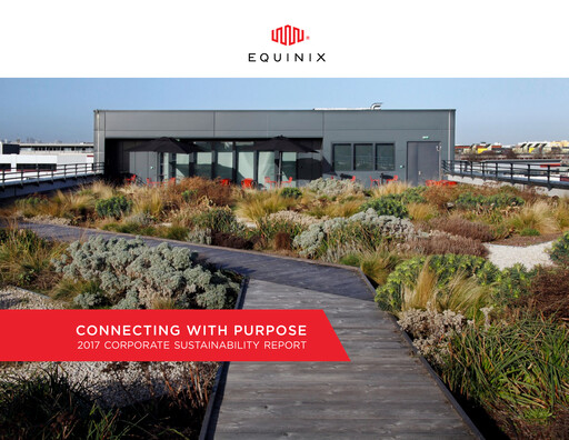 Miniature Equinix Rapport de durabilité fy2017