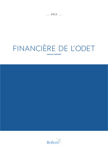 Thumbnail Compagnie de l'Odet Annual Report 2015