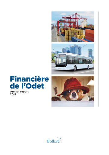 Thumbnail Compagnie de l'Odet Annual Report 2017