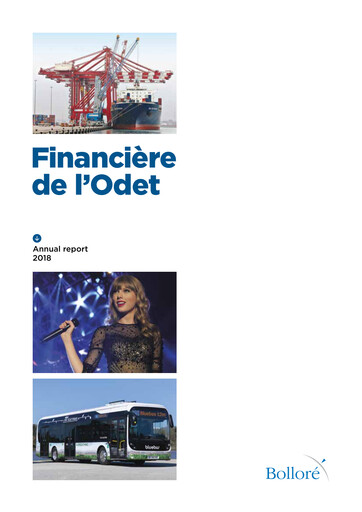 Thumbnail Compagnie de l'Odet Annual Report 2018
