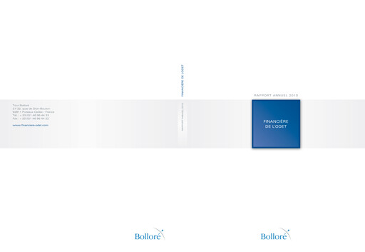 Thumbnail Compagnie de l'Odet Annual Report 2010
