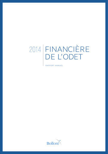 Miniature Compagnie de l'Odet Rapport annuel 2014