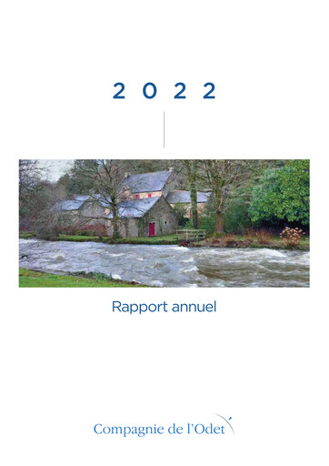 Miniature Compagnie de l'Odet Rapport annuel 2022